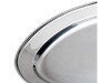 Servierplatte oval, Edelstahl, 59,9 x 41,3 cm (BxT), aus Edelstahl, BTH 599 x 413 x 0 mm