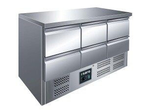 Kühltisch PROFI 6 Schubladen Saro VIVIA S903 S/S TOP...