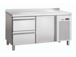 Bartscher Edelstahl Kühltisch S2T1-150 MA, 2...