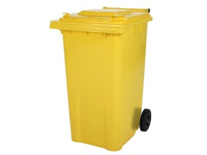2 Rad Müllgroßbehälter 80 Liter  -gelb-...