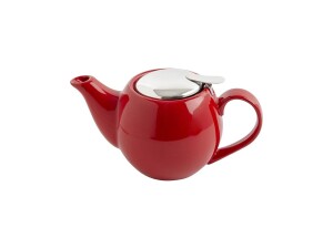 Teekanne aus Steinzeug, Farbe Rot, Kapazität 51cl
