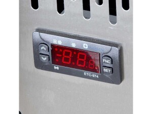 Tiefkühltisch Edelstahl Inhalt 465 Liter mit 3...