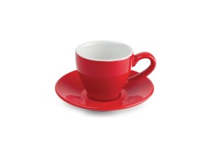 12er - Set Espressotassen aus Steingut, Farbe Rot,...
